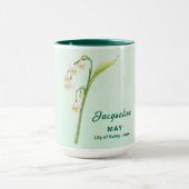 Mai Mois de naissance Fleur de café Mug (Centre)
