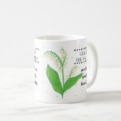 Mai Mug Fleur de naissance avec sens Fleur (Devant droit)