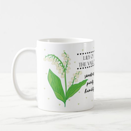 Mai Mug Fleur de naissance avec sens Fleur (Gauche)