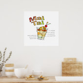 MAI TAI COCKTAIL RECEPE ART POSTERS & IMPRIMANTES (Cuisine)