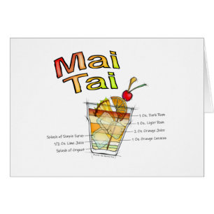 MAI TAI COCKTAIL RECIPE ART