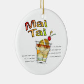 MAI TAI COCKTAIL RECIPE ART KERAMISCH ORNAMENT (Rechts)
