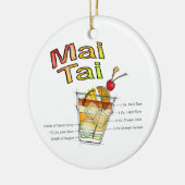 MAI TAI COCKTAIL RECIPE ART KERAMISCH ORNAMENT (Links)