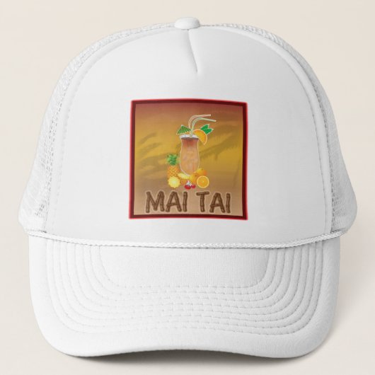 Mai Tai Cocktail Trucker Pet (Voorkant)