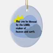 "Mai vous soyez bénis ornement par SEIGNEUR" (Droite)