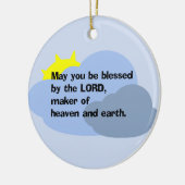 "Mai vous soyez bénis ornement par SEIGNEUR" (Gauche)