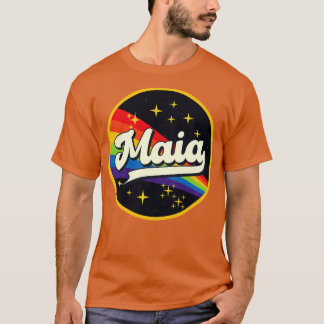 Maia regenboog in ruimte  stijl t-shirt