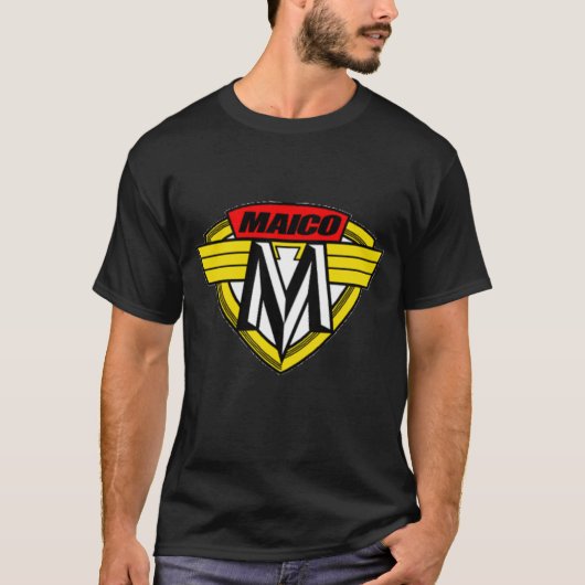 Maico Retro Moto Style Motorcycle Afgedrukt Motorc T-shirt (Voorkant)