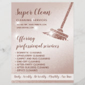 Maid Cleaning House Mousserend Roos Gold Flyer (Voorkant)