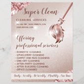 Maid Cleaning House Mousserend Roos Gold Flyer (Voorkant)