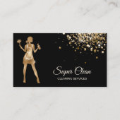 Maid Cleaning House Professional Cleaning Services Visitekaartje (Voorkant)