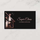 Maid Cleaning House Professional Cleaning Services Visitekaartje (Voorkant)