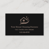 Maid Cleaning House QR Code Sparkling Visitekaartje (Voorkant)