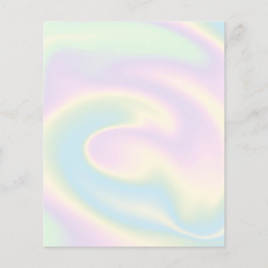 Maid Cleaning House Sparging Holografen Business C Flyer (Achterkant)