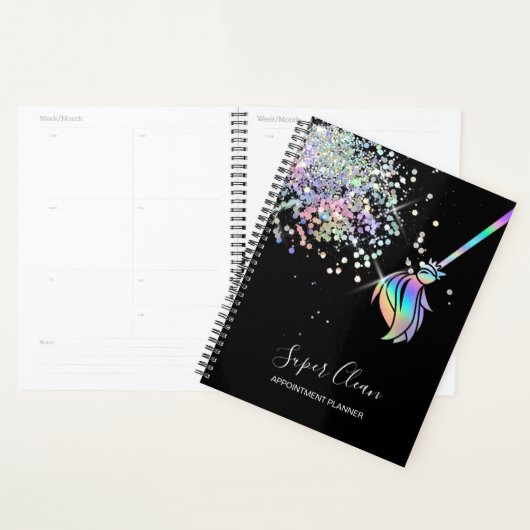 Maid Cleaning House Sparging Holografen Business C Planner (Display)