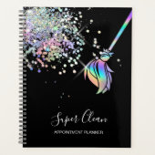 Maid Cleaning House Sparging Holografen Business C Planner (Voorkant)