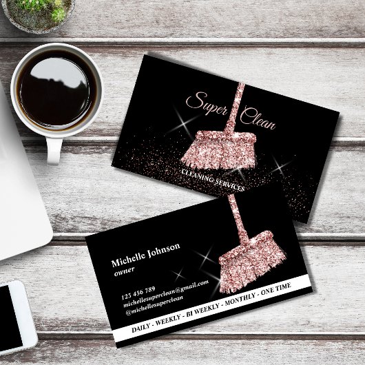 Maid Cleaning Housekeeping Services Roos Gold Visitekaartje
