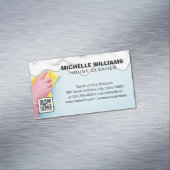 Maid Cleaning | Zeep Sud | QR-code Magnetisch Visitekaartje (Voorbeeld)