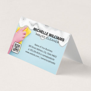 Maid Cleaning   Zeep Sud   QR-code Visitekaartjes