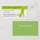 Maid Housekeeper Visitekaartjes (Voorkant / Achterkant)