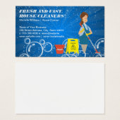 Maid Mopping | Schone zeepbellen Visitekaartje (Voorkant /achterkant)