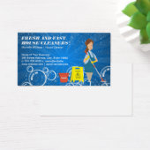 Maid Mopping | Schone zeepbellen Visitekaartje (Bureau)