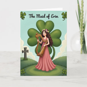 Maid Of Erin Ierse Harpkaart Kaart