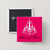 Maid-of-Honor Bachelorette Party Button (Voorkant /achterkant)