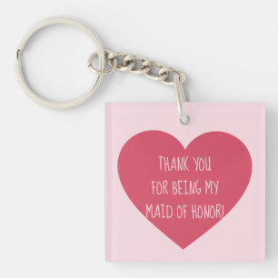 Maid of Honor blijk van waardering Sleutelhanger