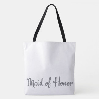 Maid of Honor bling met aangepaste achtergrondkleu Draagtas