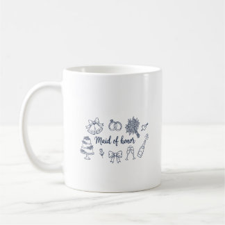 Maid of Honor Bridesmaid Bridal Party Wedding Koffiemok