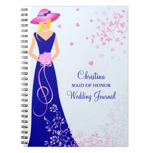 Maid of Honor Bridesmaid Custom Journal-laptop Notitieboek