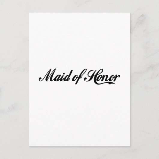 Maid of Honor Briefkaart (Voorkant)