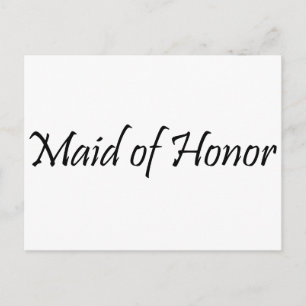 Maid of Honor Briefkaart