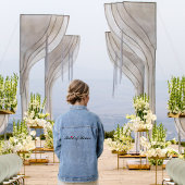 Maid of Honor Bruiloft Bruids Bachelorette Party Denim Jacket