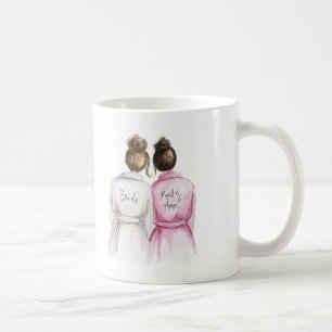 Maid of Honor? Brunette Bun Bride Dk Br Bun Maid Koffiemok