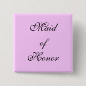 Maid of Honor Button (Voorkant)