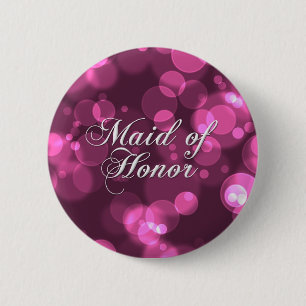 Maid of Honor Button (Roze Bokeh)