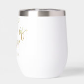 Maid of Honor Cadeaunaam Goud & Zwart (Achterkant)