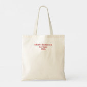 Maid of Honor Calligraphy Red Bach  Tote Bag (Achterkant)