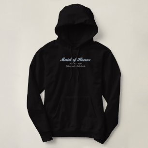 Maid of Honor Dusty Blue Bachelorette Matching Hoodie