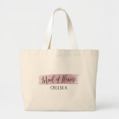 Maid of Honor Elegant Script Canvas tas (Voorkant)