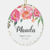Maid of Honor Floral Ornament (Links)