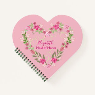 Maid of Honor Floral Wedding Notitieboek