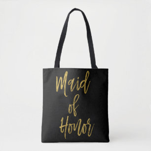 Maid of Honor Gold Wedding Bag Draagtas