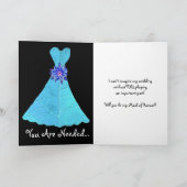 MAID OF HONOR Invitation PAARSE jurk (Binnen)