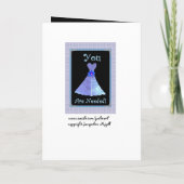 MAID OF HONOR Invitation PAARSE jurk (Achterkant)