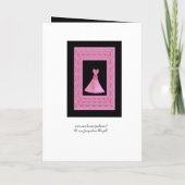 Maid of Honor Invitation Robe ROSE Pétale Trim (Dos)