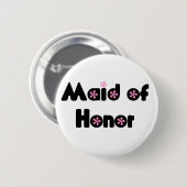 Maid of Honor-knop Ronde Button 5,7 Cm (Voorkant /achterkant)