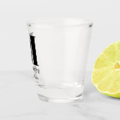 Maid of Honor Monogram Name Shot Glass Glas (Rechts)
